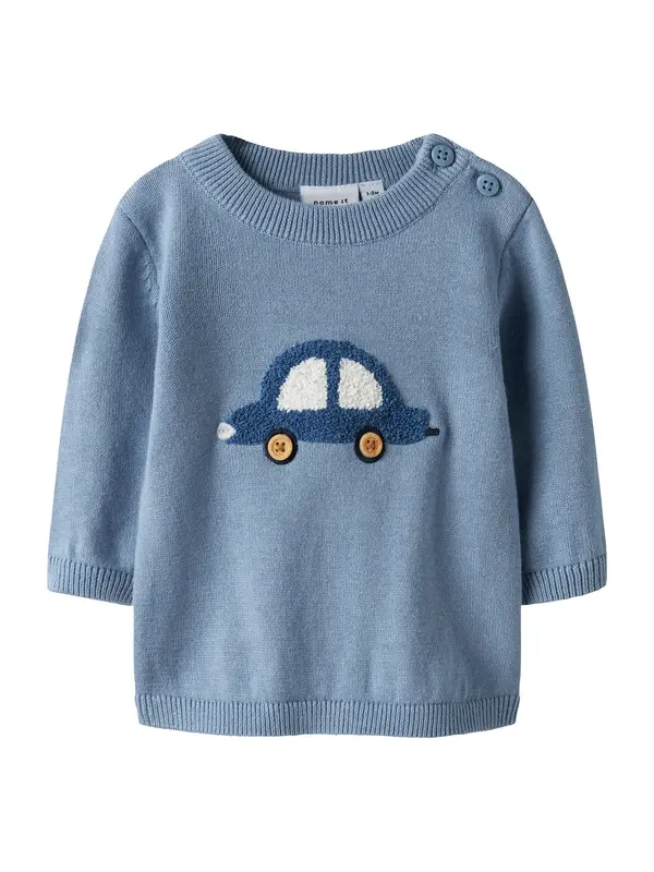 NAME IT NAME IT Pulover 'NBMBAND'  plava / morsko plava / smeđa / bijela