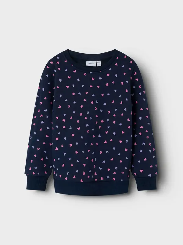 NAME IT NAME IT Sweater majica 'Davina'  safirno plava / ljubičasta / svijetloroza