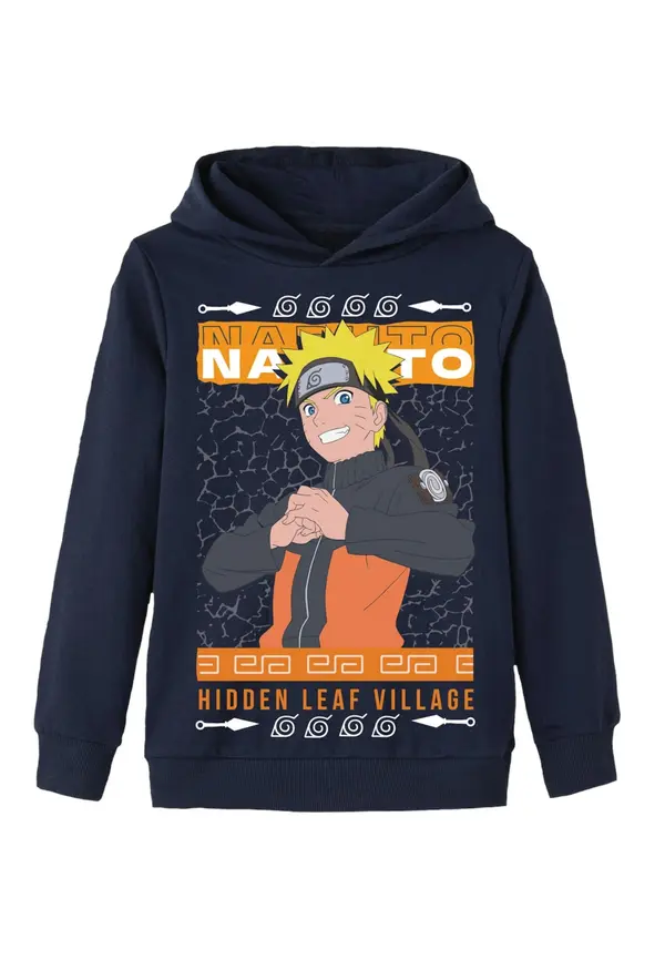 NAME IT NAME IT Sweater majica  grafit siva / narančasta / crna / bijela