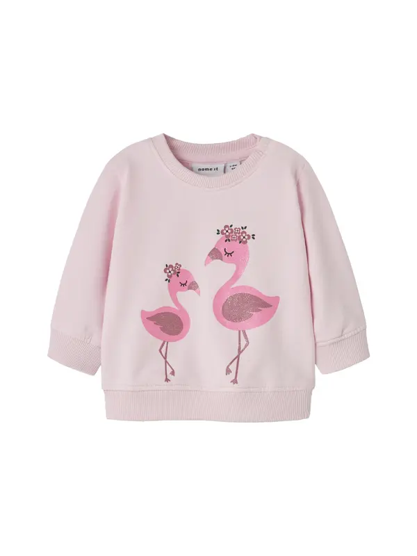 NAME IT NAME IT Sweater majica 'NBFHALL'  roza / roza / rosé