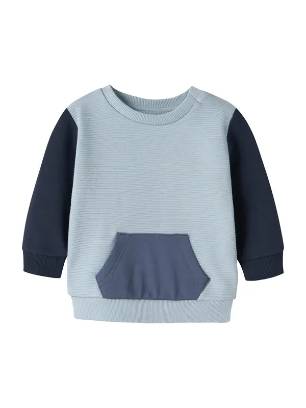 NAME IT NAME IT Sweater majica 'NBMFOKUS'  mornarsko plava / opal / golublje plava