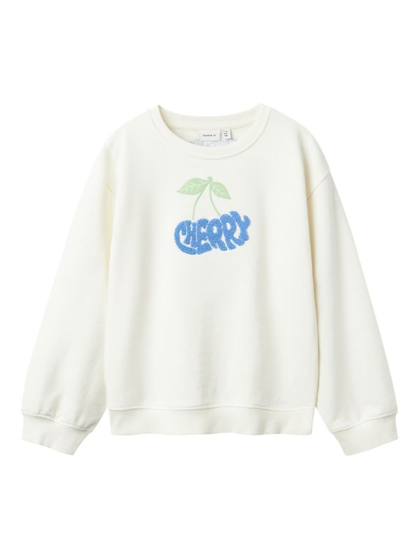 NAME IT NAME IT Sweater majica 'NKFBOLADE'  safirno plava / svijetlozelena / bijela