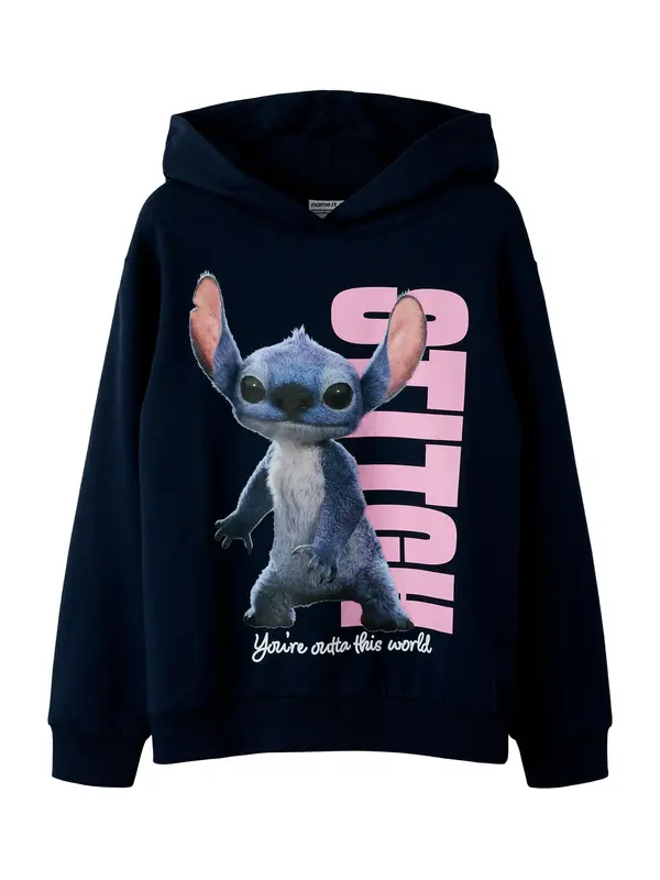 NAME IT NAME IT Sweater majica 'NKFnibul Stitch'  plava / mornarsko plava / roza