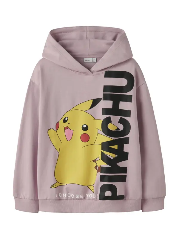 NAME IT NAME IT Sweater majica 'NKFNisara Pokemon'  žuta / ljubičasta / crna