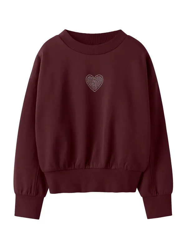 NAME IT NAME IT Sweater majica 'NKFSHANDIE'  burgund