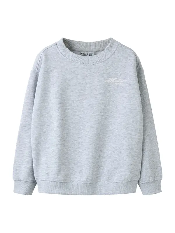 NAME IT NAME IT Sweater majica 'NKFShaney'  siva melange