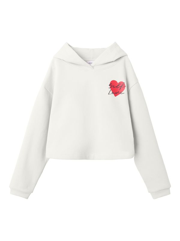 NAME IT NAME IT Sweater majica 'NKFTERREN'  lila / crvena / crna / bijela