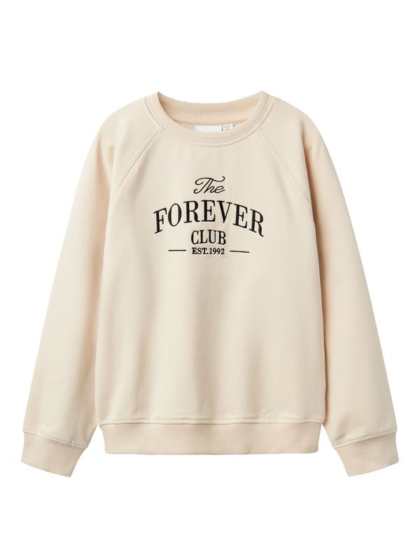 NAME IT NAME IT Sweater majica 'NKFTOMAK'  pijesak / crna