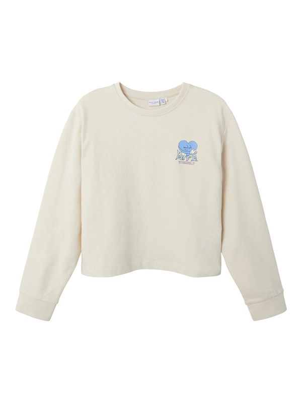 NAME IT NAME IT Sweater majica 'NKFVANITA'  ecru/prljavo bijela / svijetloplava / pastelno roza / bijela