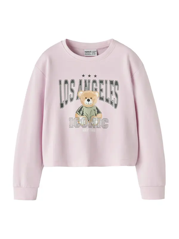NAME IT NAME IT Sweater majica 'NKFVANITA'  pijesak / siva / roza / crna