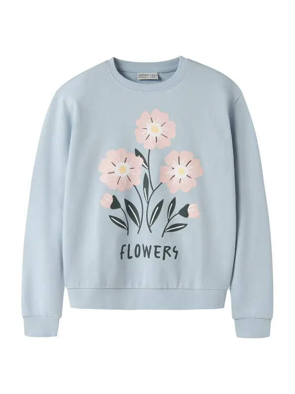 NAME IT NAME IT Sweater majica 'NKFVASACHA'  svijetloplava / zelena