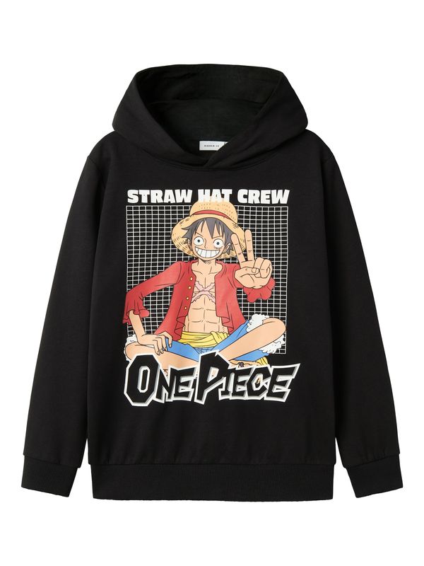 NAME IT NAME IT Sweater majica 'NKMDYN'  svijetloplava / crvena / crna / bijela