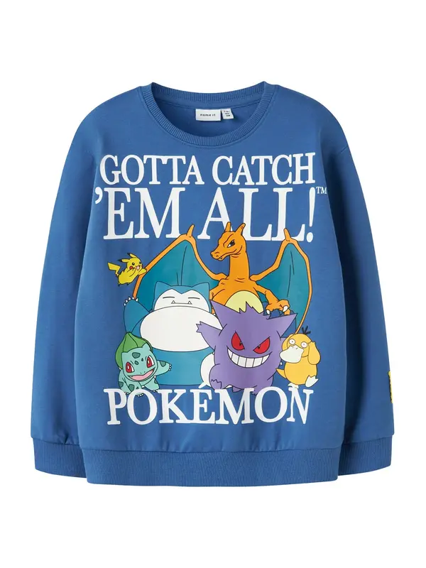NAME IT NAME IT Sweater majica 'NKMJOBI POKEMON'  plava / petrol / narančasta / bijela