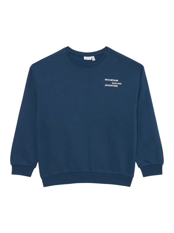 NAME IT NAME IT Sweater majica 'NKMORVILLE'  mornarsko plava / bijela