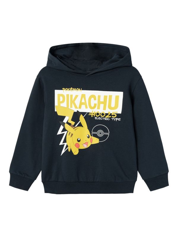 NAME IT NAME IT Sweater majica 'NKMShepa Pokemon'  mornarsko plava / žuta / svijetlocrvena / bijela