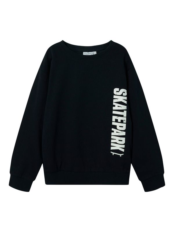 NAME IT NAME IT Sweater majica 'NKMVILDAR'  crna / bijela