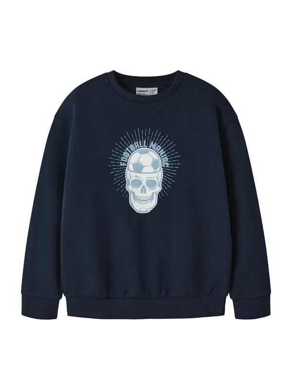 NAME IT NAME IT Sweater majica 'NKMVILDAR'  mornarsko plava / opal / bijela