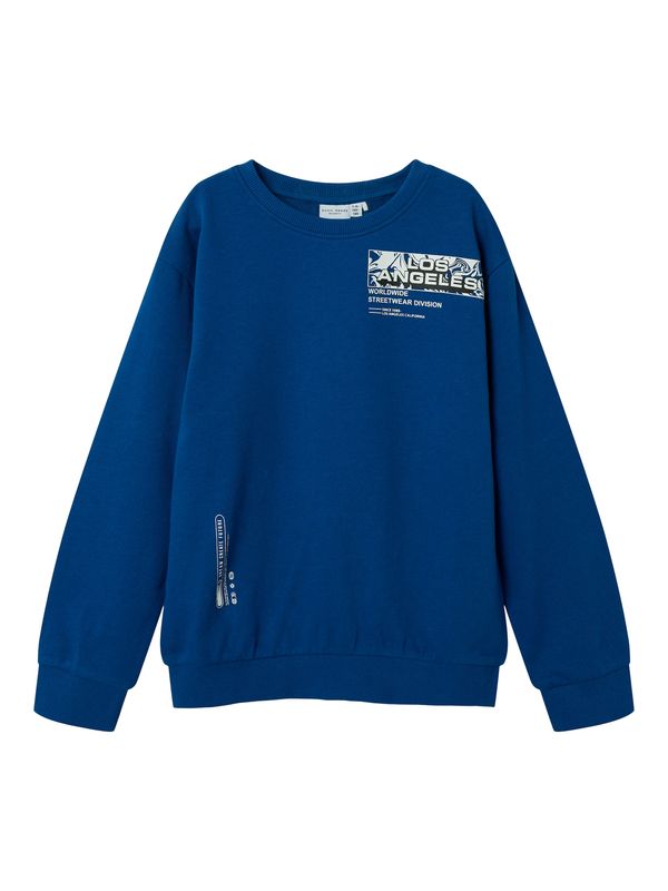 NAME IT NAME IT Sweater majica 'NKMVILDAR'  plava / crna / bijela