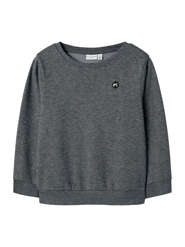 NAME IT NAME IT Sweater majica 'NKMVimo'  tamo siva / crna / bijela