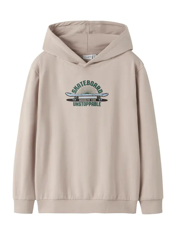 NAME IT NAME IT Sweater majica 'NKMVugo'  bež / plava / kraljevski zelena / crna