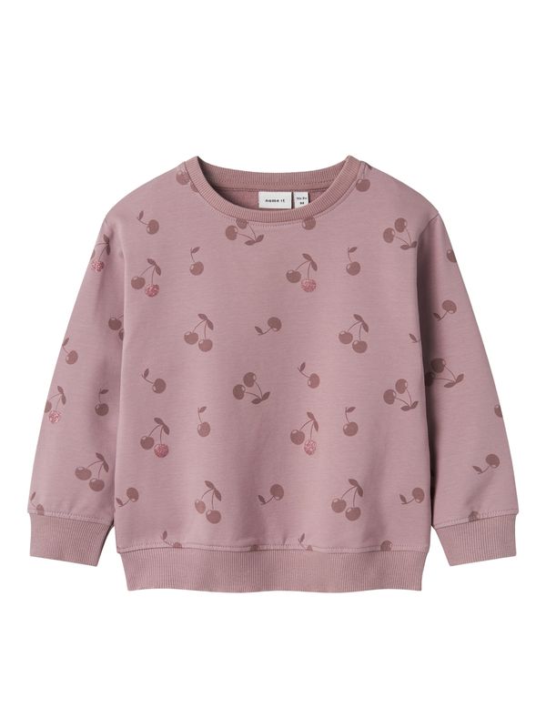 NAME IT NAME IT Sweater majica 'NMFBELLA'  smeđa / sivkasto ljubičasta (mauve)