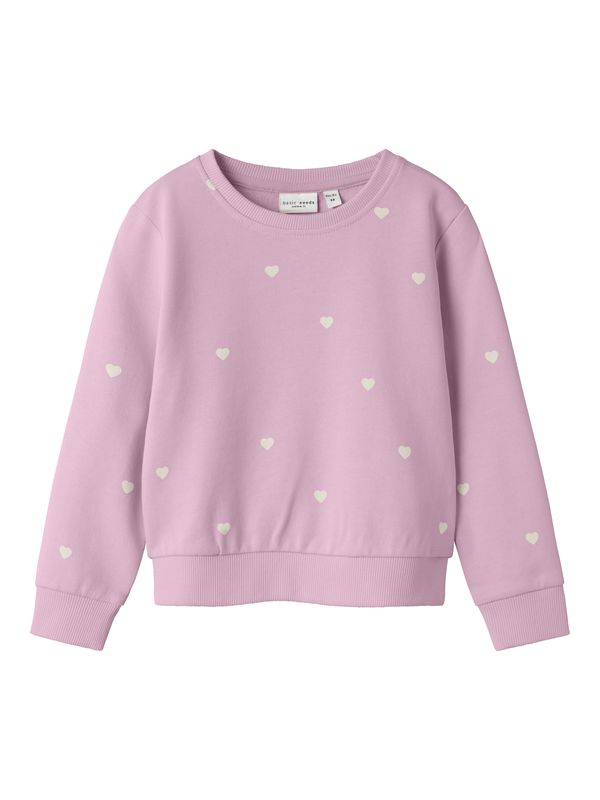 NAME IT NAME IT Sweater majica 'NMFVALBA'  roza / prljavo bijela