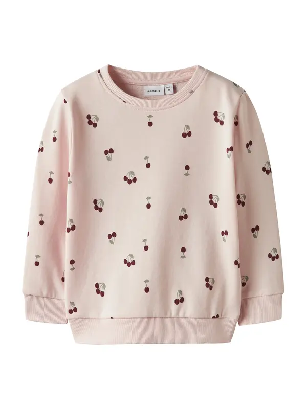 NAME IT NAME IT Sweater majica 'NMFVALBA'  zelena / roza / jarko crvena