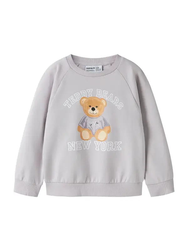 NAME IT NAME IT Sweater majica 'NMFVENUS'  konjak / lila / bijela