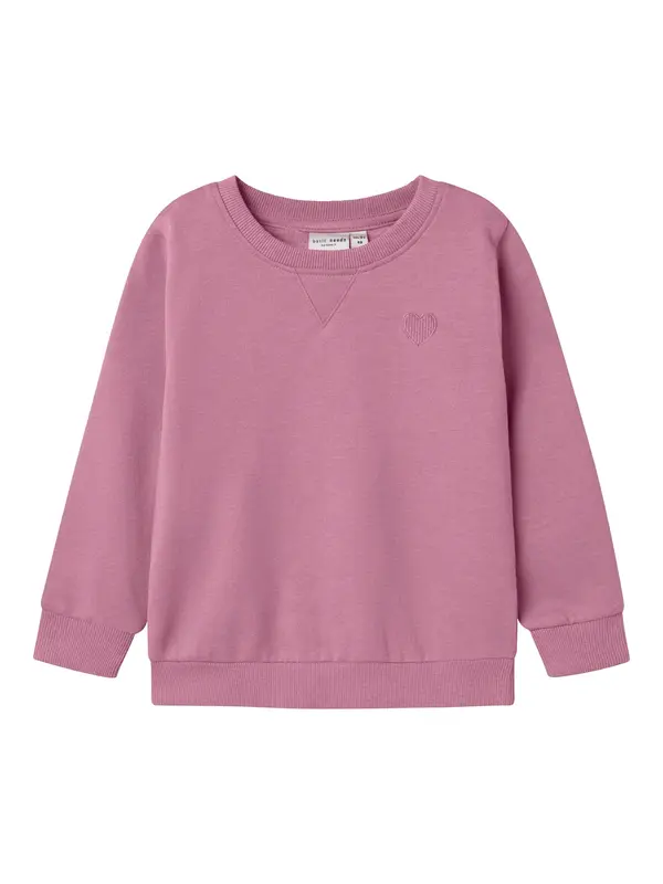 NAME IT NAME IT Sweater majica 'NMFVima'  sivkasto ljubičasta (mauve)