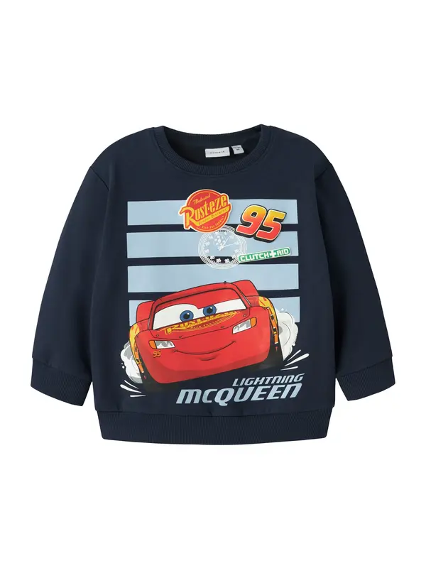 NAME IT NAME IT Sweater majica 'NMMFRANZI'  mornarsko plava / svijetloplava / tamno narančasta / svijetlo crvena