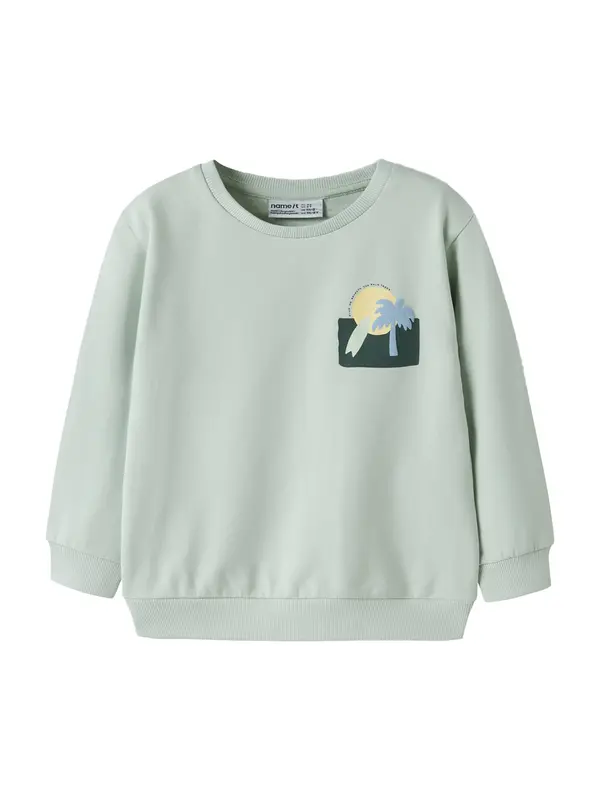 NAME IT NAME IT Sweater majica 'NMMJALE'  svijetloplava / žuta