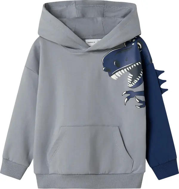 NAME IT NAME IT Sweater majica 'NMMNASH'  golublje plava / tamno plava / crna / bijela