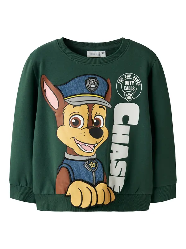 NAME IT NAME IT Sweater majica 'NMMNEEL'  smeđa / zelena / narančasta / bijela