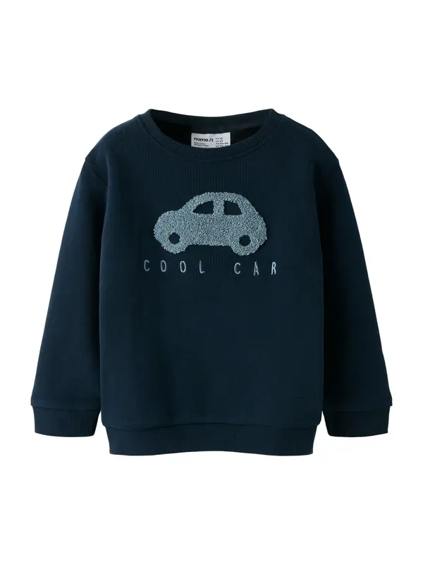 NAME IT NAME IT Sweater majica 'NMMObear'  svijetloplava / tamno plava
