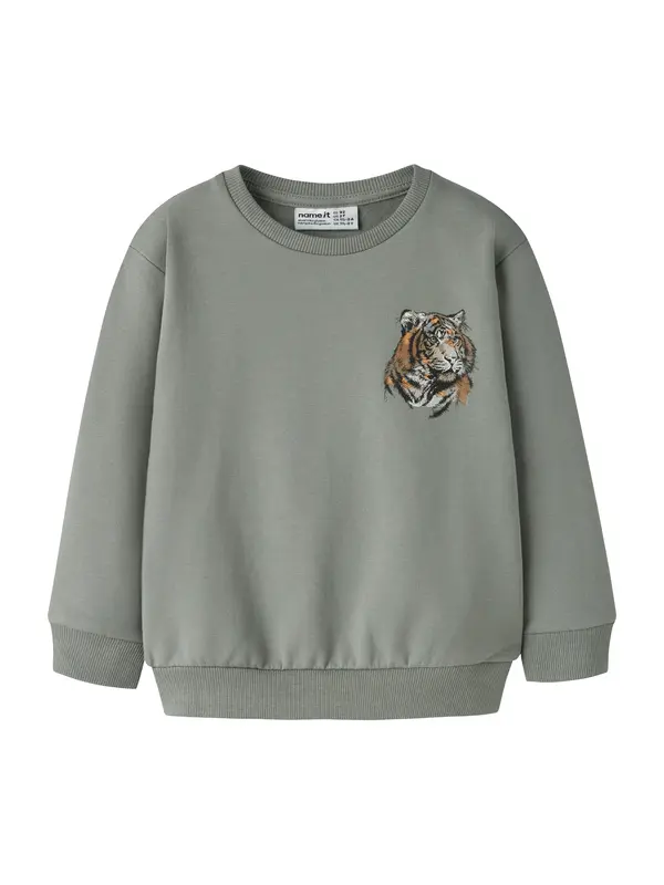 NAME IT NAME IT Sweater majica 'NMMThorne'  smeđa / siva / narančasta / crna