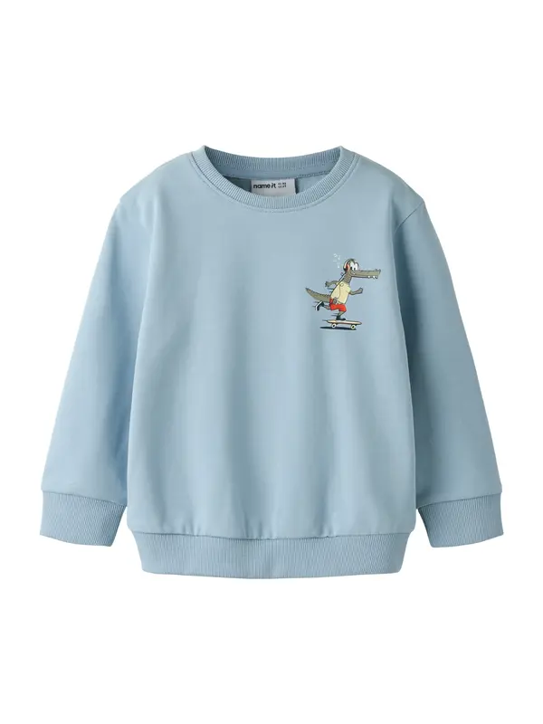 NAME IT NAME IT Sweater majica 'NMMVALEXANDER'  boja pijeska / svijetloplava / maslinasta / tamno narančasta