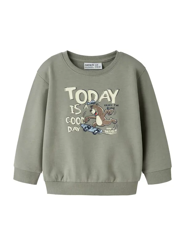 NAME IT NAME IT Sweater majica 'NMMVALEXANDER'  mornarsko plava / smeđa / boja blata