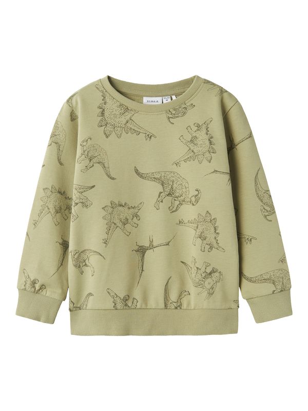 NAME IT NAME IT Sweater majica 'NMMVARON'  zelena / tamno zelena
