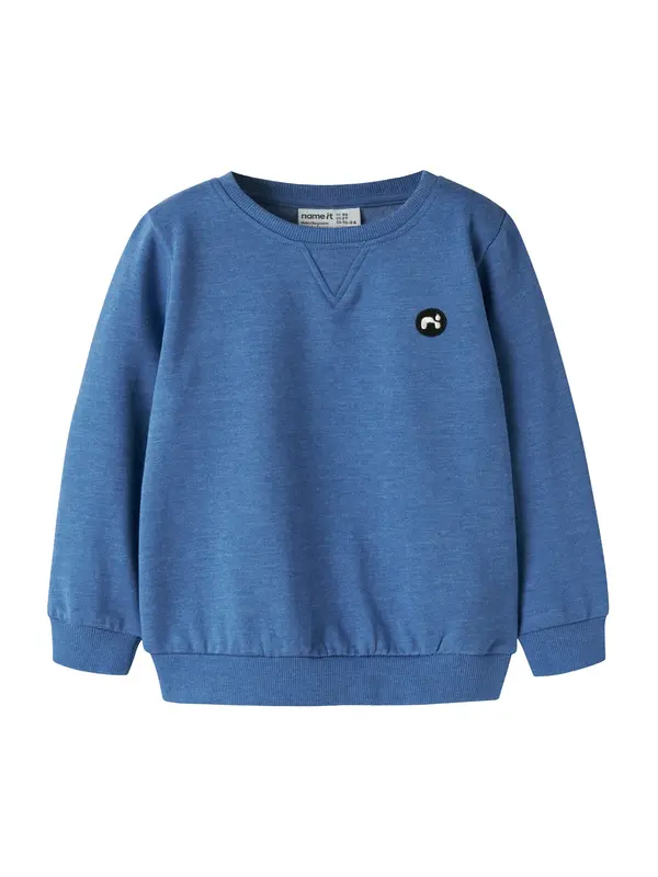 NAME IT NAME IT Sweater majica 'NMMVimo'  plava / crna / bijela