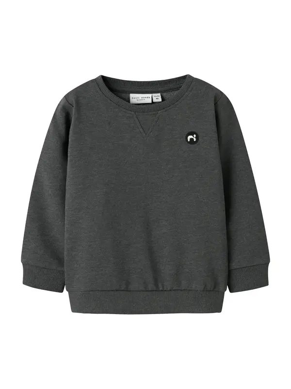 NAME IT NAME IT Sweater majica 'NMMVIMO'  tamo siva
