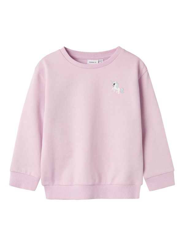 NAME IT NAME IT Sweater majica 'NMNBAILEY'  nebesko plava / lila / bijela