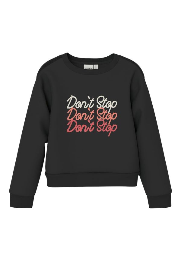 NAME IT NAME IT Sweater majica 'NONNA'  ecru/prljavo bijela / svijetlo crvena / pastelno crvena / crna