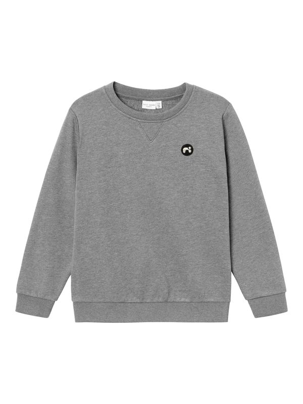NAME IT NAME IT Sweater majica  siva melange / crna / bijela