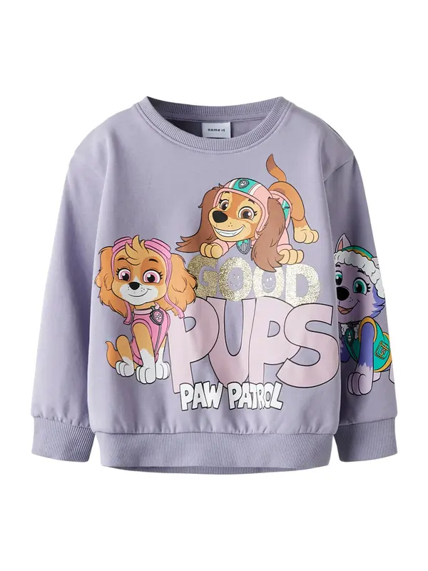 NAME IT NAME IT Sweater majica  svijetlobež / smeđa / pastelno ljubičasta / bijela