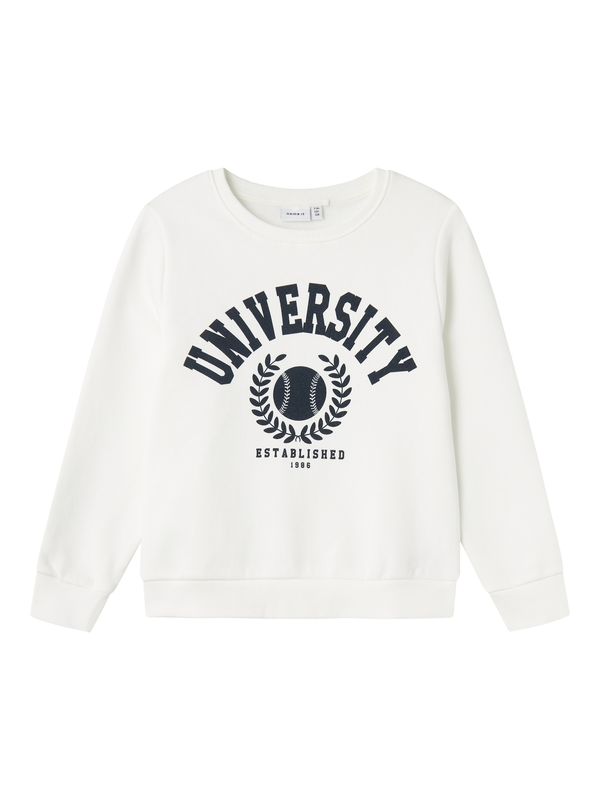 NAME IT NAME IT Sweater majica 'Tille'  crna / bijela