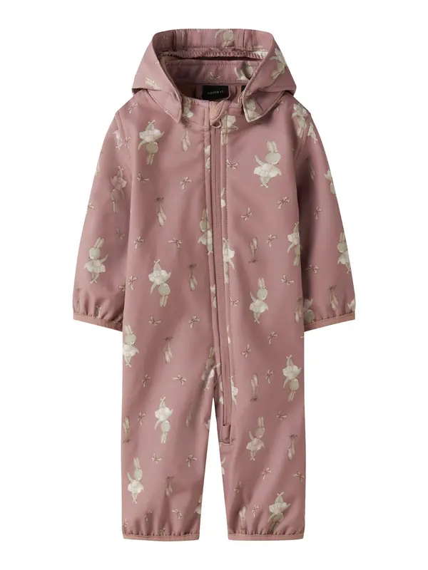 NAME IT NAME IT Tehničko odijelo 'NBNAlfa08'  siva / prljavo roza / bijela