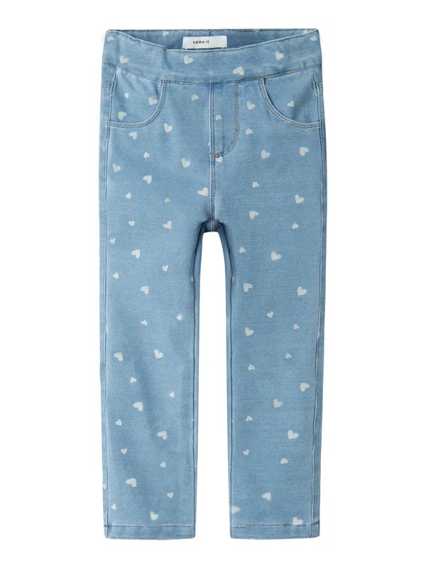 NAME IT NAME IT Traperice 'NMFSALLI'  plavi traper / svijetloplava