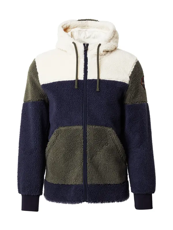 NAPAPIJRI NAPAPIJRI Flis jakna 'TARALGA 4'  svijetlobež / mornarsko plava / kaki