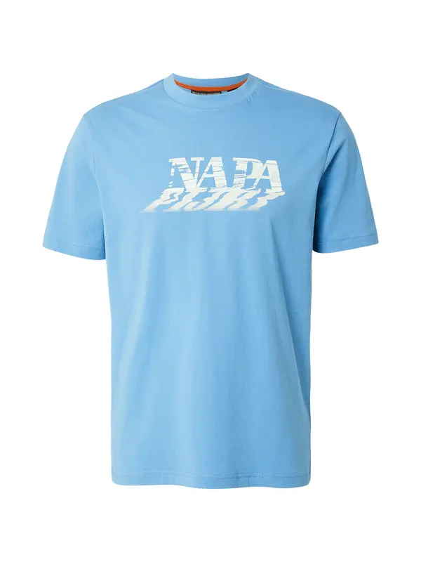 NAPAPIJRI NAPAPIJRI Majica 'S-LODESTAR'  svijetloplava / bijela
