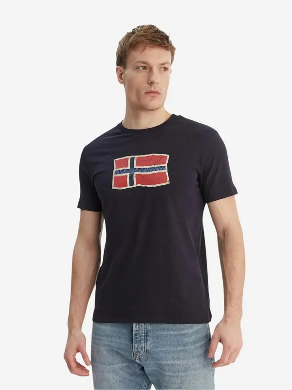 NAPAPIJRI NAPAPIJRI Majica 'S-MAHSA SS NP0A4FZB'  plava